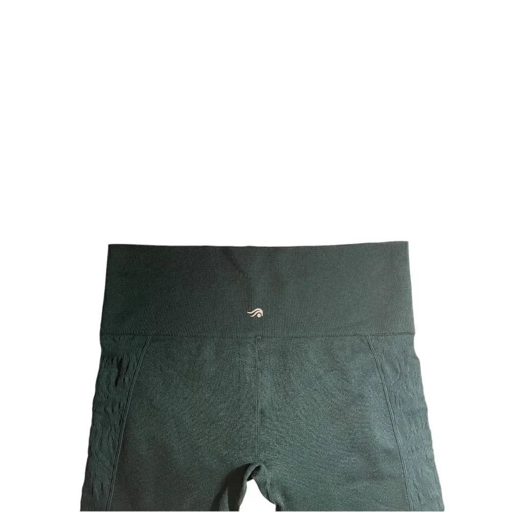 NWT Ideology Womens Vintage Emerald Green High-Waist Active Leggings SiZE XL